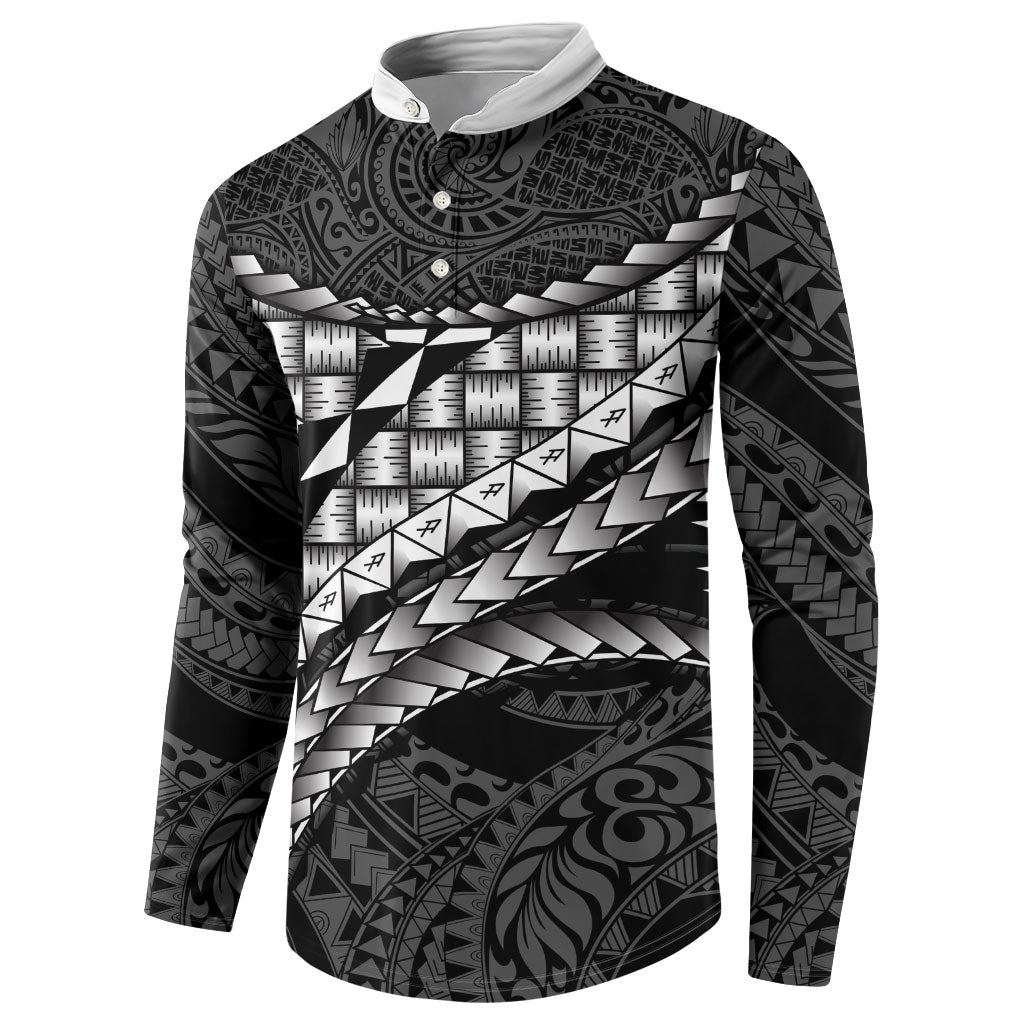 Hawaii Lauhala Tattoo Button Sweatshirt Hawaiian Hala Leaf Weaving LT14 - Polynesian Pride
