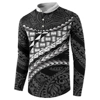 Hawaii Lauhala Tattoo Button Sweatshirt Hawaiian Hala Leaf Weaving LT14 - Polynesian Pride