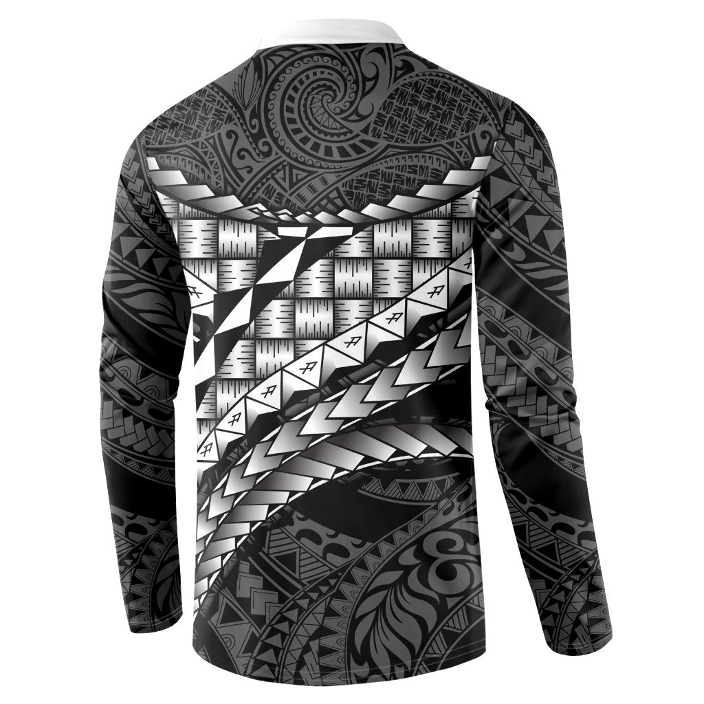 Hawaii Lauhala Tattoo Button Sweatshirt Hawaiian Hala Leaf Weaving LT14 - Polynesian Pride