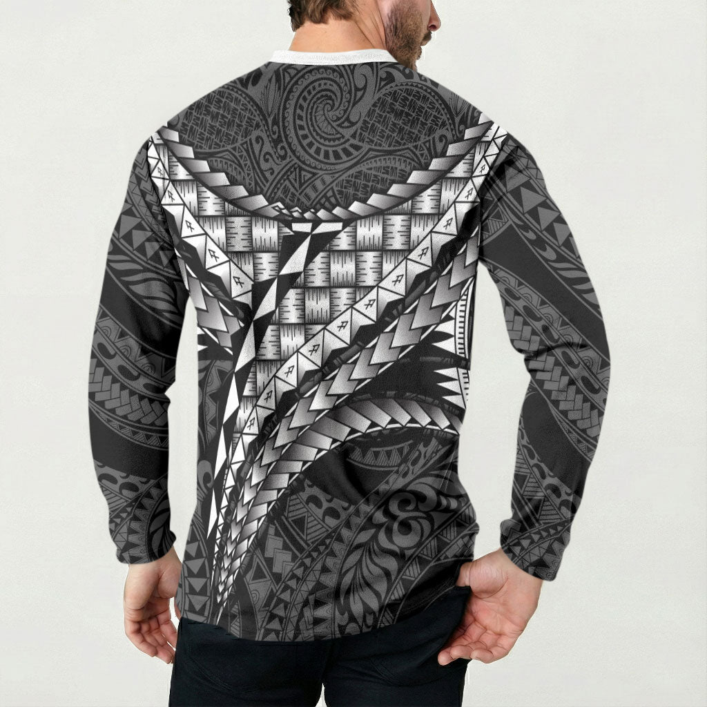 Hawaii Lauhala Tattoo Button Sweatshirt Hawaiian Hala Leaf Weaving LT14 - Polynesian Pride