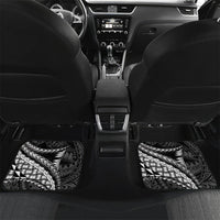 Hawaii Lauhala Tattoo Car Mats Hawaiian Hala Leaf Weaving LT14 Set 2pcs - Back Black - Polynesian Pride