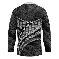 Hawaii Lauhala Tattoo Hockey Jersey Hawaiian Hala Leaf Weaving LT14 - Polynesian Pride