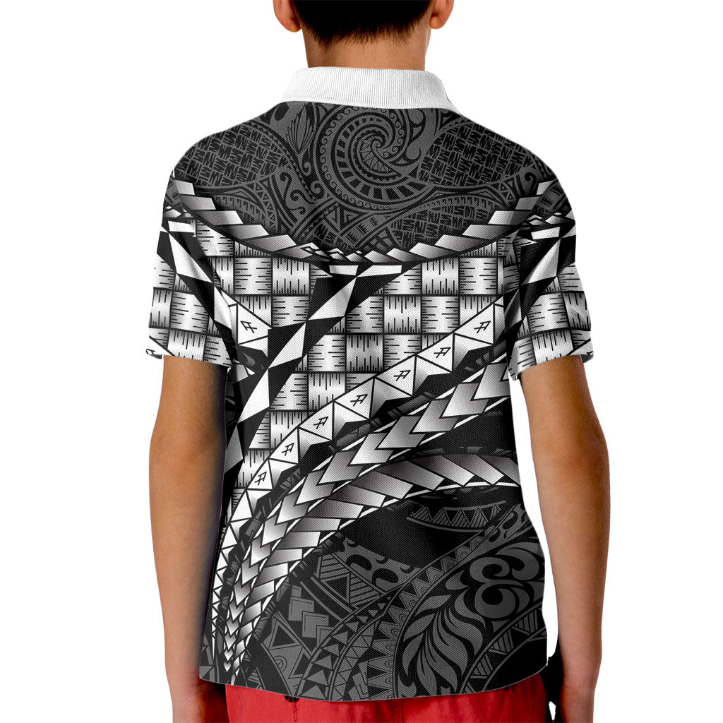 Hawaii Lauhala Tattoo Kid Polo Shirt Hawaiian Hala Leaf Weaving LT14 - Polynesian Pride