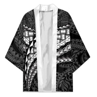 Hawaii Lauhala Tattoo Kimono Hawaiian Hala Leaf Weaving LT14 Unisex Black - Polynesian Pride