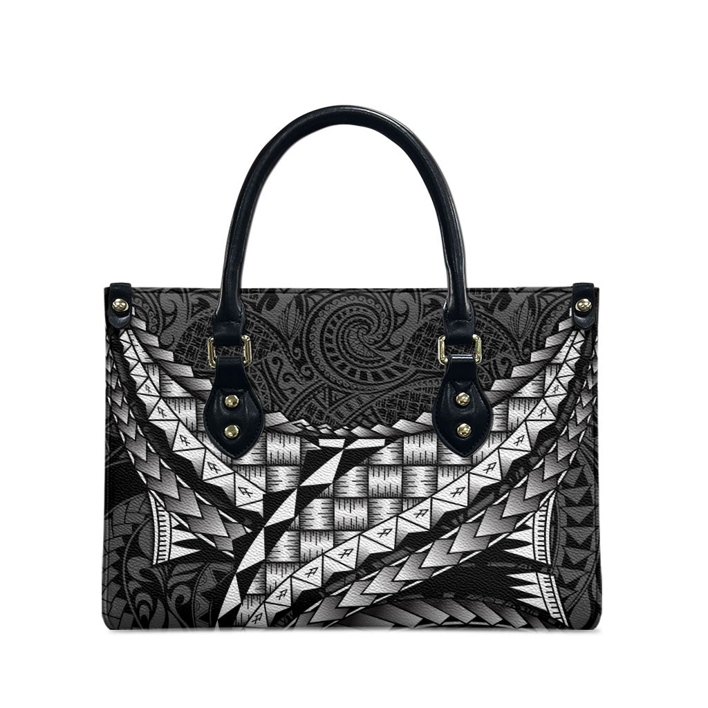 Hawaii Lauhala Tattoo Leather Bag Hawaiian Hala Leaf Weaving LT14 - Polynesian Pride