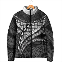 Hawaii Lauhala Tattoo Padded Jacket Hawaiian Hala Leaf Weaving LT14 - Polynesian Pride