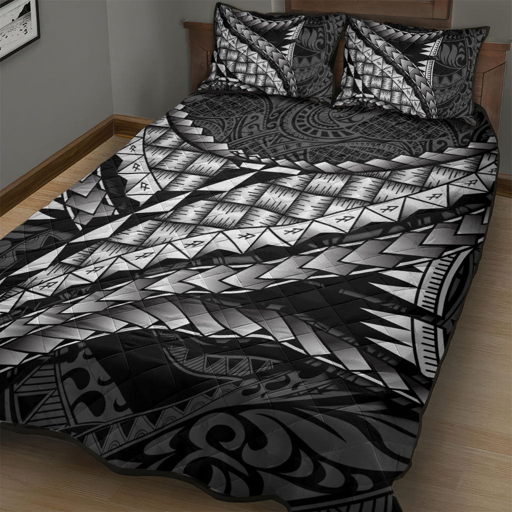 Hawaii Lauhala Tattoo Quilt Bed Set Hawaiian Hala Leaf Weaving LT14 - Polynesian Pride