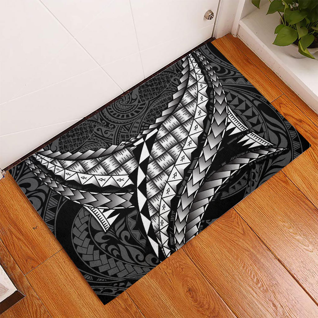 Hawaii Lauhala Tattoo Rubber Doormat Hawaiian Hala Leaf Weaving LT14 - Polynesian Pride