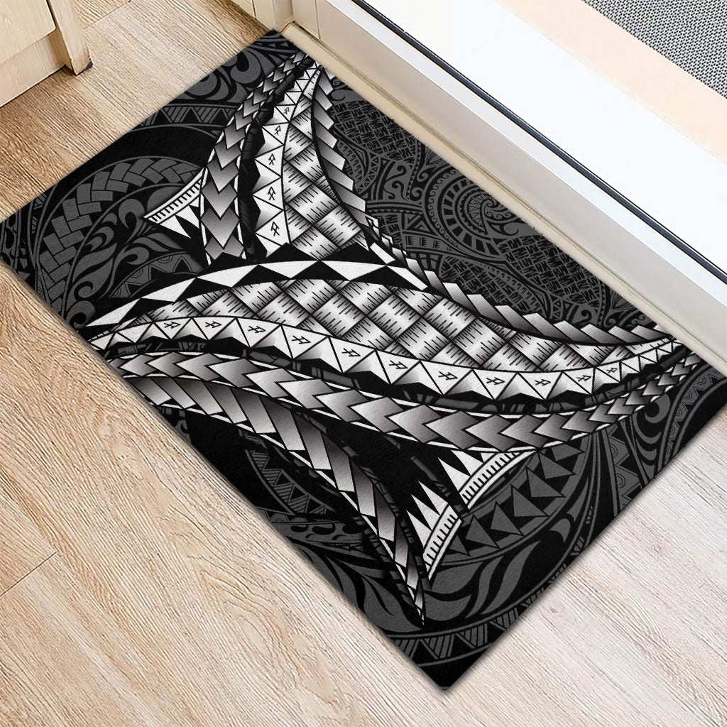 Hawaii Lauhala Tattoo Rubber Doormat Hawaiian Hala Leaf Weaving LT14 - Polynesian Pride