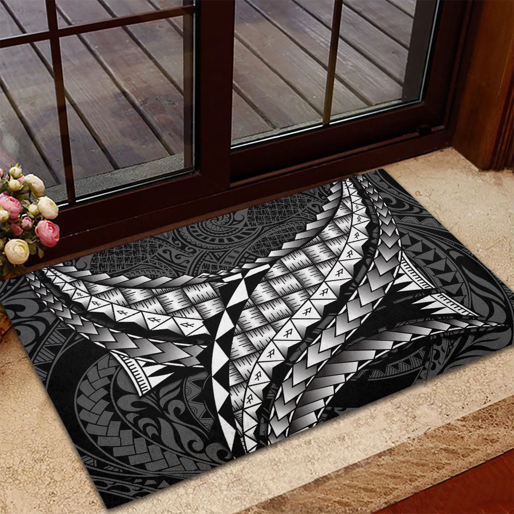 Hawaii Lauhala Tattoo Rubber Doormat Hawaiian Hala Leaf Weaving LT14 - Polynesian Pride