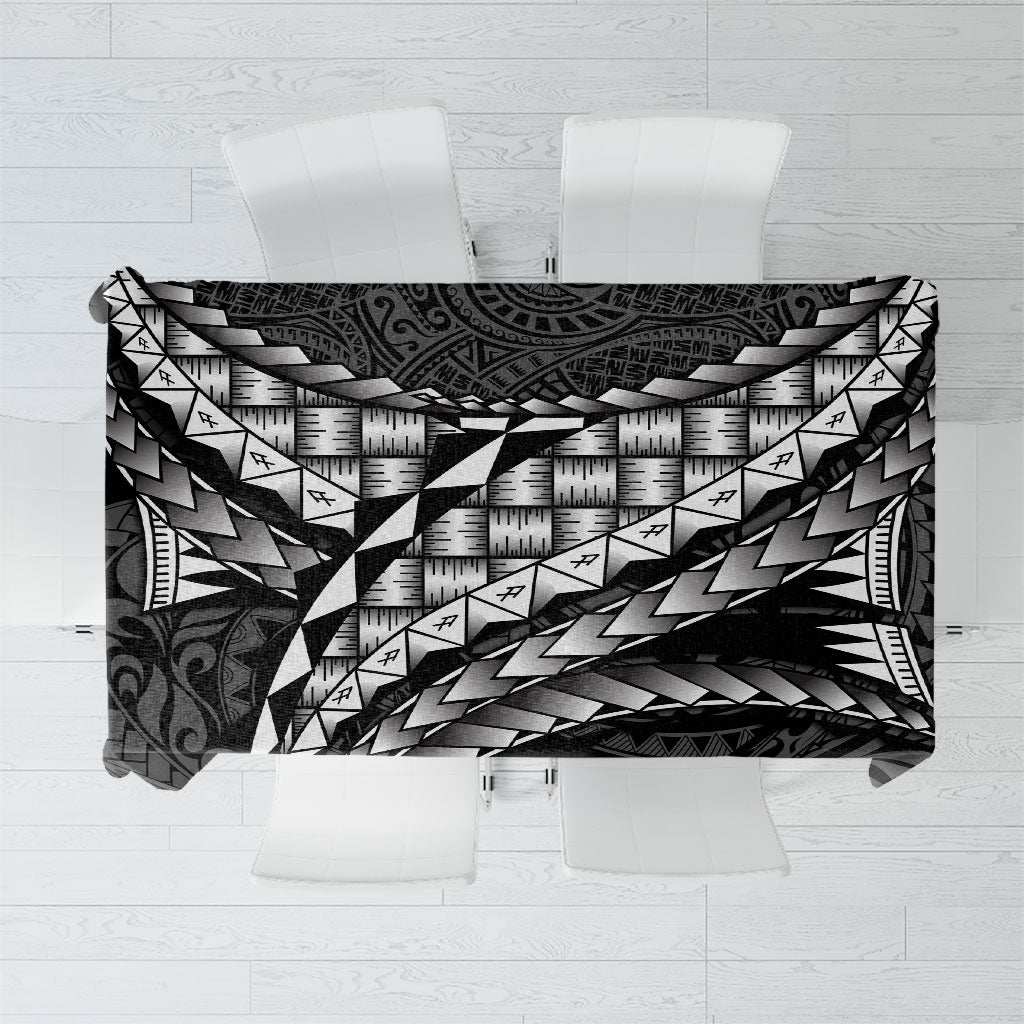 Hawaii Lauhala Tattoo Tablecloth Hawaiian Hala Leaf Weaving LT14 Black - Polynesian Pride