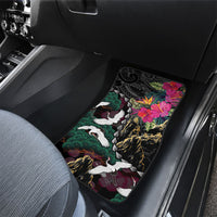 Hawaiian and Japanese Culture Car Mats Crane Sakura Hibiscus Tropical Vibes LT14 - Polynesian Pride