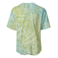 Baby Green Gradient Polynesia Baseball Jersey Hawaiian Tribal Hammerhead Shark Tattoo LT14 - Polynesian Pride