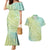 Baby Green Gradient Polynesia Couples Matching Mermaid Dress and Hawaiian Shirt Hawaiian Tribal Hammerhead Shark Tattoo