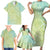 Baby Green Gradient Polynesia Family Matching Short Sleeve Bodycon Dress and Hawaiian Shirt Hawaiian Tribal Hammerhead Shark Tattoo