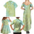 Baby Green Gradient Polynesia Family Matching Summer Maxi Dress and Hawaiian Shirt Hawaiian Tribal Hammerhead Shark Tattoo