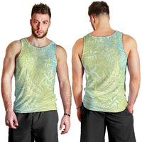 Baby Green Gradient Polynesia Men Tank Top Hawaiian Tribal Hammerhead Shark Tattoo LT14 - Polynesian Pride