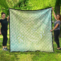 Baby Green Gradient Polynesia Quilt Hawaiian Tribal Hammerhead Shark Tattoo LT14 - Polynesian Pride