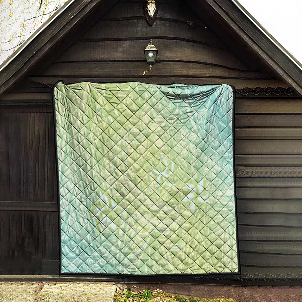 Baby Green Gradient Polynesia Quilt Hawaiian Tribal Hammerhead Shark Tattoo LT14 - Polynesian Pride