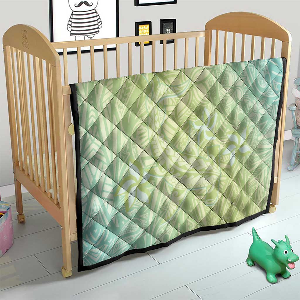 Baby Green Gradient Polynesia Quilt Hawaiian Tribal Hammerhead Shark Tattoo LT14 - Polynesian Pride