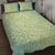 Baby Green Gradient Polynesia Quilt Bed Set Hawaiian Tribal Hammerhead Shark Tattoo