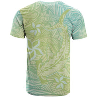 Baby Green Gradient Polynesia T Shirt Hawaiian Tribal Hammerhead Shark Tattoo LT14 - Polynesian Pride