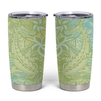 Baby Green Gradient Polynesia Tumbler Cup Hawaiian Tribal Hammerhead Shark Tattoo LT14 Baby Green - Polynesian Pride