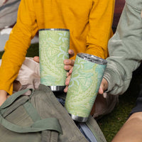 Baby Green Gradient Polynesia Tumbler Cup Hawaiian Tribal Hammerhead Shark Tattoo LT14 - Polynesian Pride