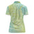 Baby Green Gradient Polynesia Women Polo Shirt Hawaiian Tribal Hammerhead Shark Tattoo