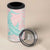 Baby Pink Gradient Polynesia 4 in 1 Can Cooler Tumbler Hawaiian Tribal Hammerhead Shark Tattoo