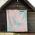 Baby Pink Gradient Polynesia Quilt Hawaiian Tribal Hammerhead Shark Tattoo