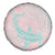 Baby Pink Gradient Polynesia Spare Tire Cover Hawaiian Tribal Hammerhead Shark Tattoo