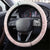 Baby Pink Gradient Polynesia Steering Wheel Cover Hawaiian Tribal Hammerhead Shark Tattoo