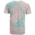 Baby Pink Gradient Polynesia T Shirt Hawaiian Tribal Hammerhead Shark Tattoo