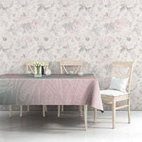 Baby Pink Gradient Polynesia Tablecloth Hawaiian Tribal Hammerhead Shark Tattoo LT14 - Polynesian Pride