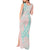 Baby Pink Gradient Polynesia Tank Maxi Dress Hawaiian Tribal Hammerhead Shark Tattoo