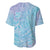 Baby Blue Gradient Polynesia Baseball Jersey Hawaiian Tribal Hammerhead Shark Tattoo