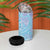 Baby Blue Gradient Polynesia 4 in 1 Can Cooler Tumbler Hawaiian Tribal Hammerhead Shark Tattoo