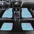 Baby Blue Gradient Polynesia Car Mats Hawaiian Tribal Hammerhead Shark Tattoo