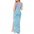 Baby Blue Gradient Polynesia Tank Maxi Dress Hawaiian Tribal Hammerhead Shark Tattoo