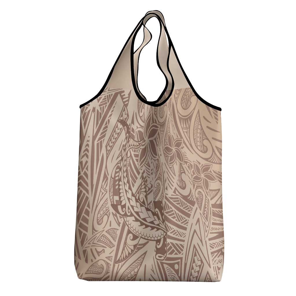 Pink Gradient Polynesia Grocery Bag Hawaiian Tribal Hammerhead Shark Tattoo LT14 - Polynesian Pride