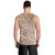 Pink Gradient Polynesia Men Tank Top Hawaiian Tribal Hammerhead Shark Tattoo