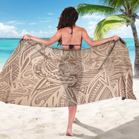 Pastel Brown Polynesia Sarong Hawaiian Tribal Hammerhead Shark Tattoo LT14 - Polynesian Pride