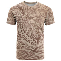 Pastel Brown Polynesia T Shirt Hawaiian Tribal Hammerhead Shark Tattoo LT14 Pastel Brown - Polynesian Pride