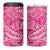 Beige Gradient Polynesia 4 in 1 Can Cooler Tumbler Hawaiian Tribal Hammerhead Shark Tattoo