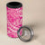 Beige Gradient Polynesia 4 in 1 Can Cooler Tumbler Hawaiian Tribal Hammerhead Shark Tattoo