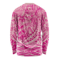 Beige Gradient Polynesia Long Sleeve Shirt Hawaiian Tribal Hammerhead Shark Tattoo LT14 - Polynesian Pride