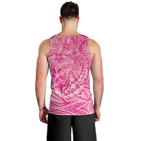 Beige Gradient Polynesia Men Tank Top Hawaiian Tribal Hammerhead Shark Tattoo LT14 - Polynesian Pride