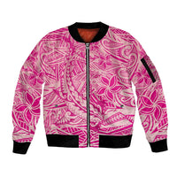 Beige Gradient Polynesia Sleeve Zip Bomber Jacket Hawaiian Tribal Hammerhead Shark Tattoo LT14 Unisex Beige - Polynesian Pride