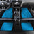 Blue Gradient Polynesia Car Mats Hawaiian Tribal Hammerhead Shark Tattoo